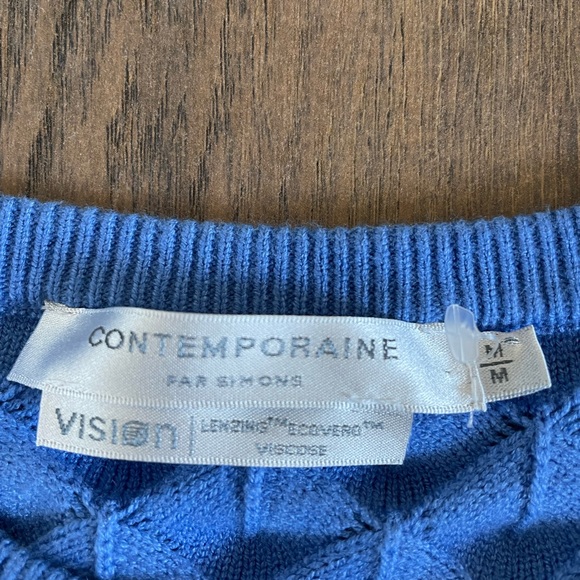 Contemporaine Par Simons Vision Blue Sweater - Picture 2 of 2